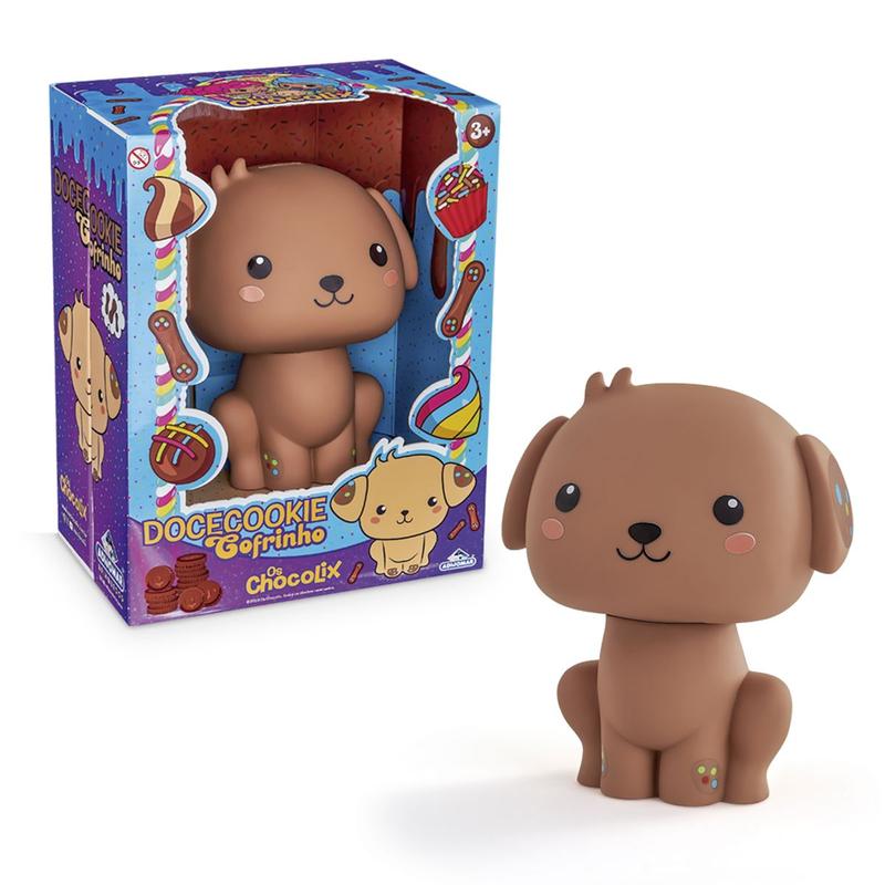 Cachorrinho Chocolix Docecookie Cofrinho Moedas - Adijomar